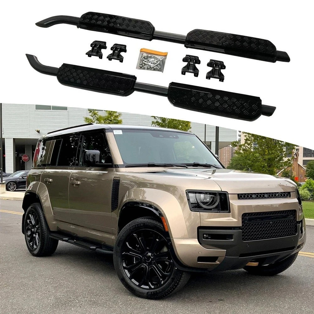 2PCS Side Steps Running Boards Fits For LR Defender OCTA 110 2025 2026