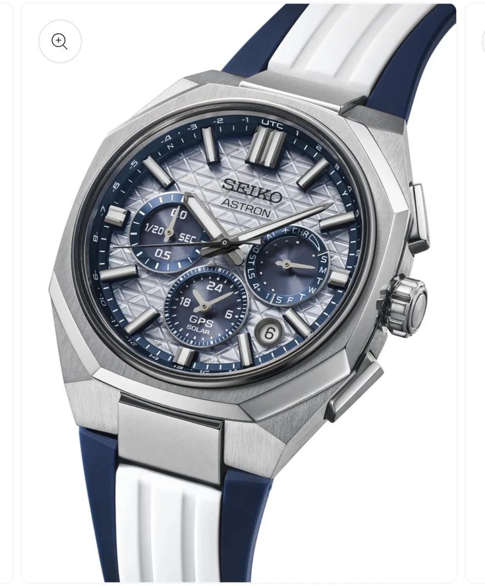 Seiko Astron HAB004J1 Hombre Solar Cuarzo Cronógrafo Titanio 43,4mm Dual Time