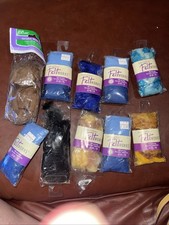 Lot Of 10 Feltworks  Clover 100 Wool Curly Roving 0.25oz Needle Felting Craft
