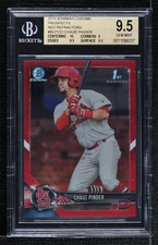 2018 Bowman Chrome Prospects Red Refractor 1/5 Chase Pinder BGS 9.5 GEM MINT w5p