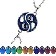 Temperature Sensing Color Changing Yin and Yang Tai Ji Best Friend Small