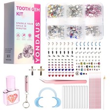 Tooth Gem Kit 402 Pcs Multi Size Shape Diamond Dental Jewelry DIY Party Festival