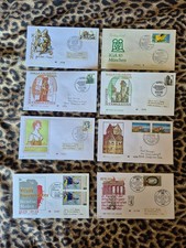 8 Ersttagsbriefe &ndash; FDC &ndash; Deutschland &ndash; Sonderstempel &ndash; M&uuml;nchen / Berlin / Kunst