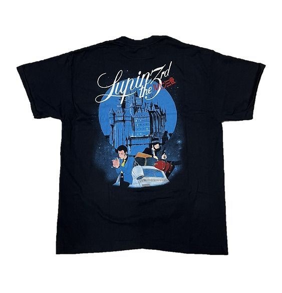 Lupine the Third Castle of Cagliostro T-shirt Miyazaki Daisuke Jigen Used thumbnail 2