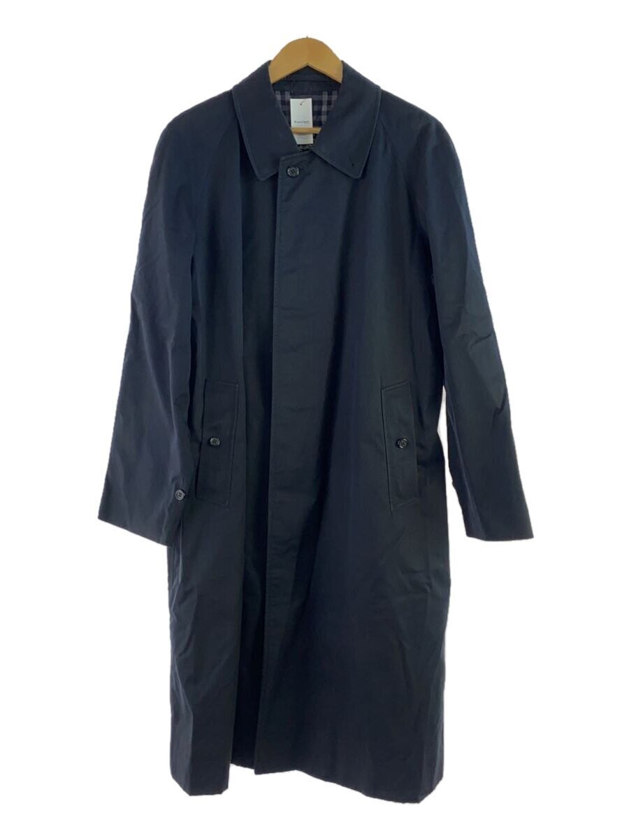 Burberry Vintage Navy Cotton Trench Coat Mens Size Large EG ZIA