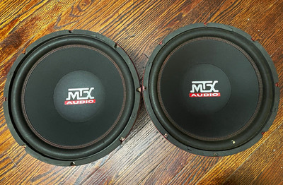 PAIR MTX Audio Road Thunder RT12-04 12in Single Voice Coil Subwoofer 400W RMS
