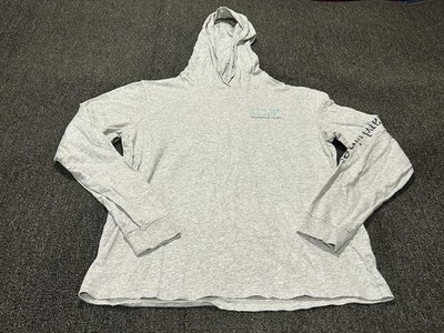 Vineyard Vines Hoodie Shirt Mens Small Grey Whale Long Sleeve Pullover Casual