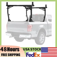 1000 Lbs Universal Truck Ladder Rack,Adjustable Steel Pickup Bed Rack,No-Drill
