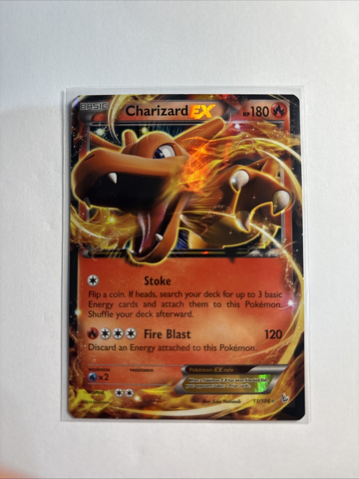 NM Charizard EX 11/106 Flashfire Holo 2014
