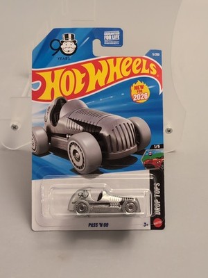 Hot Wheels 2026 Pass 'N Go Zamac Monopoly  90 Years Drop Tops 1/5