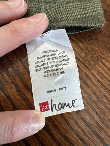 Jcpenny Home Dark Green Valance - Picture 2 of 7