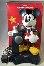 Disney Mickey Mouse Animated Talking Cordless Phone TeleMania 900 MHz READ