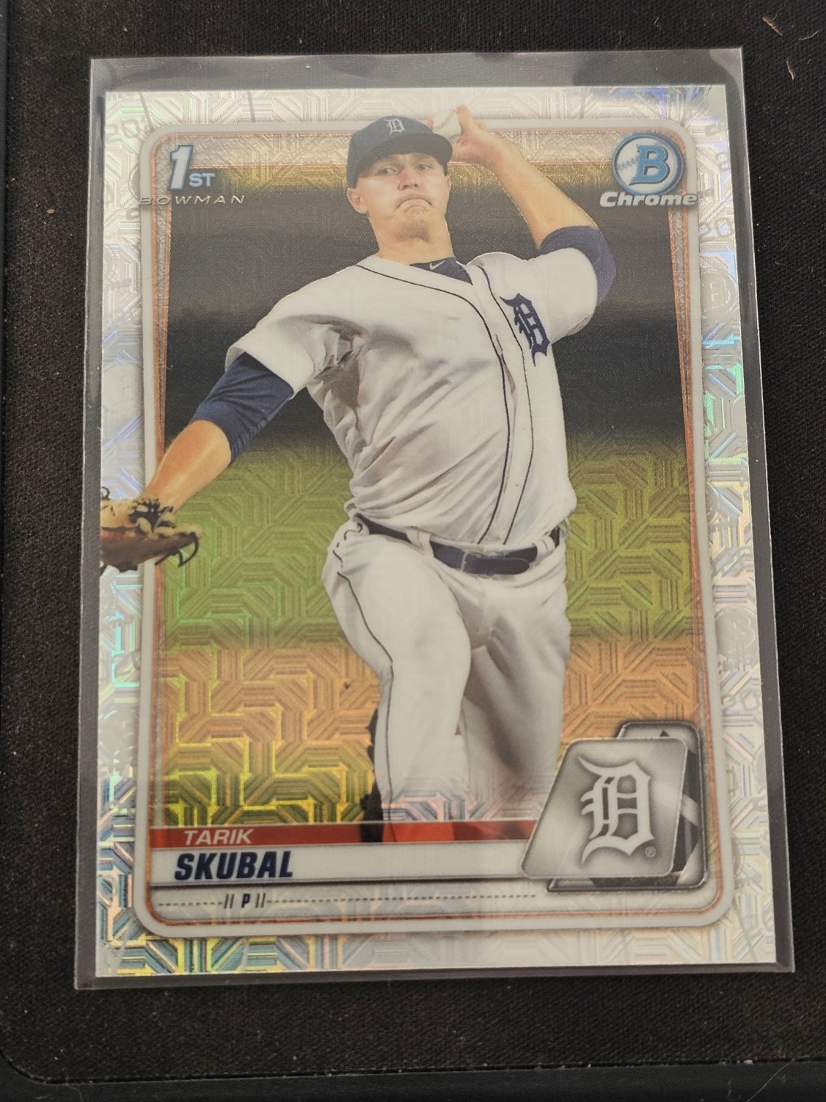 Tarik Skubal 2020 Bowman Chrome #BCP-108 Mojo Refractor Detroit Tigers RC