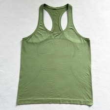 Lululemon Women Solid Vista Green Swiftly Tech Racerback 2.0 Tank Workout Top 12