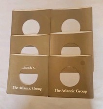 45 RPM 7" RECORD SLEEVES CO. SLEEVE 6 PACK SEE PHOTOS Atlantic Group SLV331
