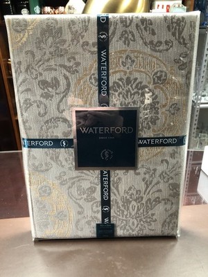 WATERFORD CONCORD TABLECLOTH 70 x 84 GOLD OBLONG BRAND NEW SEALED PACKAGE W/TAGS