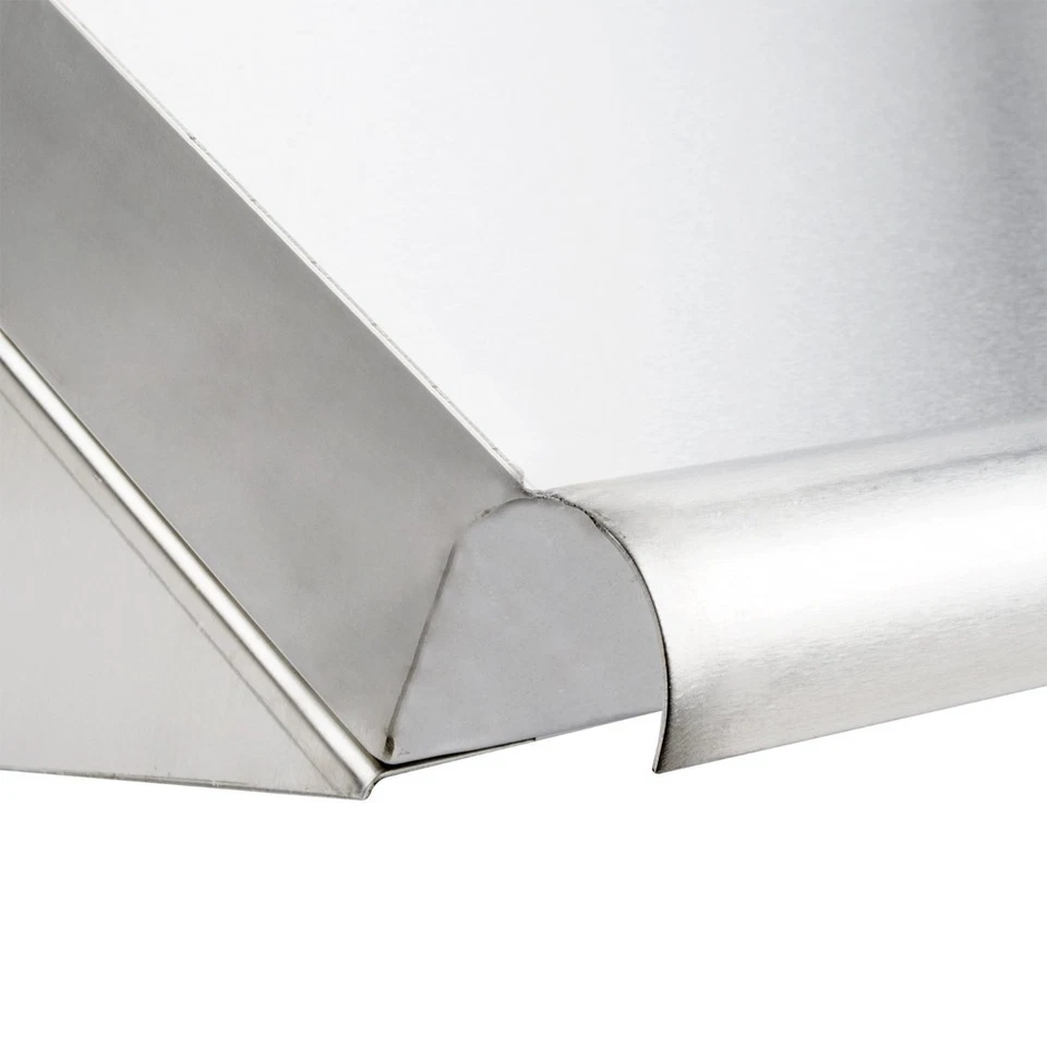 Estante inclinado para 2 platos de vidrio de acero inoxidable de 42" para montaje en pared cocina comercial Foto 4 de 4