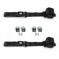 Triumph Tr2 3 1953 - 1961 Standard 2pt Bk Seat Kit Wbrackets-2 Belts