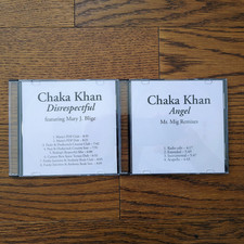 2 RARE PROMOTIONAL CD CHAKA KHAN ANGEL  DISRESPECTFUL MARY J. BLIGE REMIXES 2007