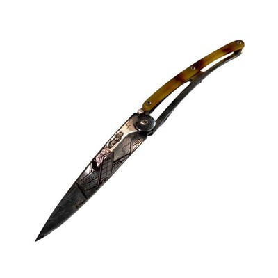 Deejo 37G Light Turtle/Aviation Ultra-Light Stainless Steel Folding Knife