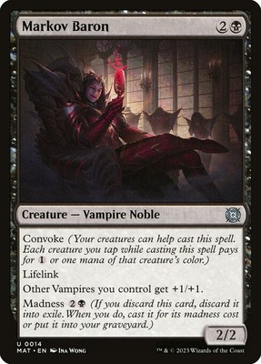 Markov Baron MTG MOM The Aftermath Uncommon NM x4 - Magic Card