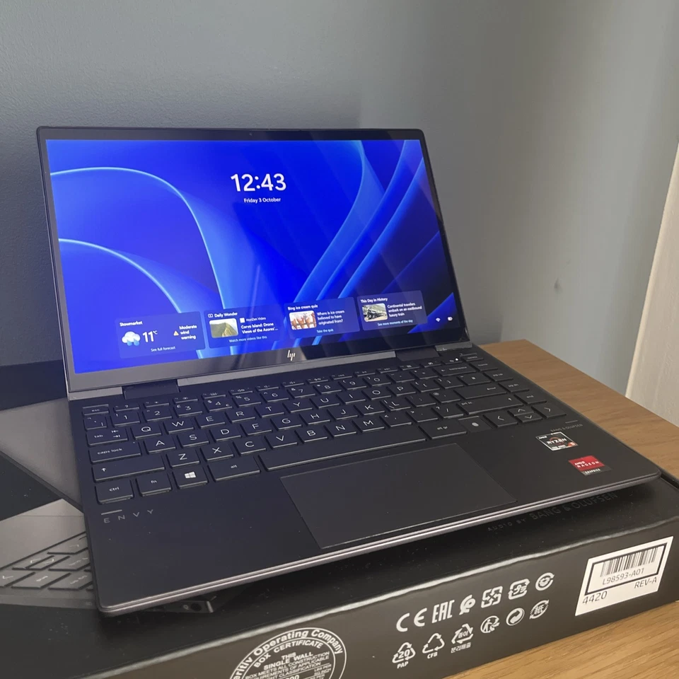 HP ENVY x360 Convertible 13 AY0008na- AMD Ryzen 5 4500U U - 8GB RAM - 256GB NVMe - Image 2 of 4