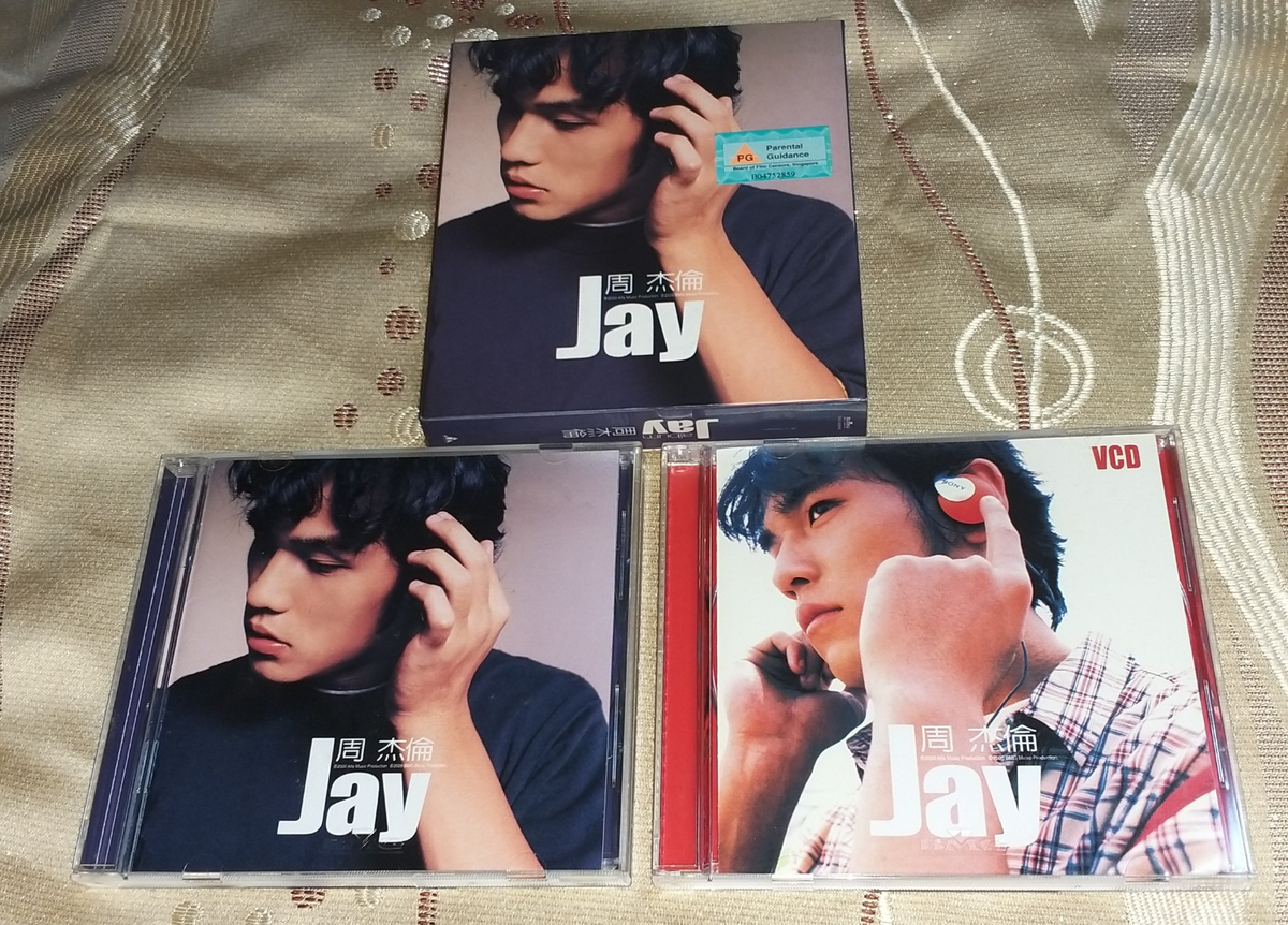 Jay Chou 周杰倫Jay 1st Album 同名專輯Taiwan 2 CD BOX Video