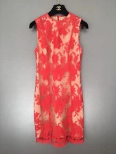 Zimmermann Red Lace Dress Size 0 UK6