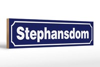 Holzschild Hinweis 46X10 Cm Stephansdom Holz Deko Schild Wooden Sign