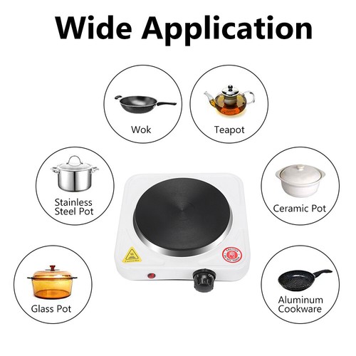 1500W Portable Electric Hot Plate Kitchen Stove Hotplate Cooking Multifunction - Picture 11 of 12