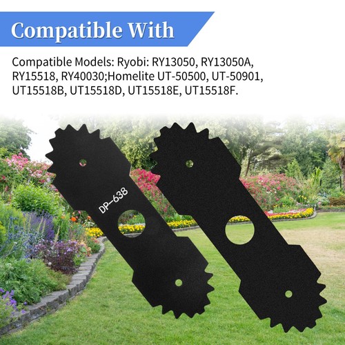 Lama tagliaerba 9 pollici 638006008 con denti compatibile con tagliaerba Ryobi - Foto 3 di 6