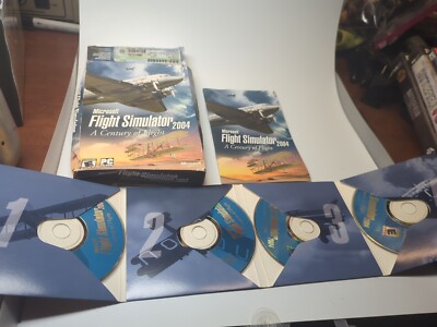 Microsoft Flight Simulator 2004: A Century of Flight  - PC 4 Disc With Manuals