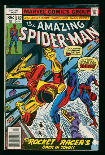 AMAZING SPIDER-MAN #182 (1978) APPEARANCE ROCKET RACER MARVEL COMICS | eBay