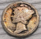 1916 S Mercury Dime - 90% Silver - G 11249