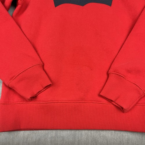 Levi's Pullover Hoodie Boys Red Black Medium 10/12 Youth Graphic Logo - Picture 3 of 8