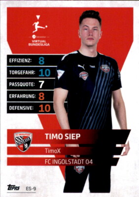 Match Attax EXTRA 2021/2022  ES09 - Timo Siep - TimoX - E-Sports