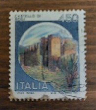Italy  Castello Di Bosa  450 lire 1980 Stamp