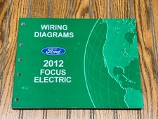 Ford Focus 2012 eléctrico EV diagrama de cableado manual de fábrica OEM