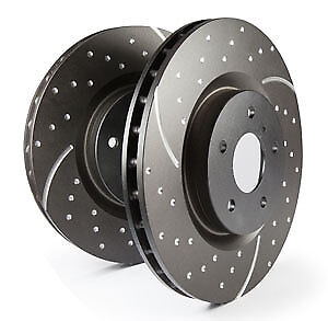 EBC Turbo Grooved Rear Vented Brake Discs for Chevrolet Camaro 4th Gen 3.8 98>02 - Picture 1 of 1