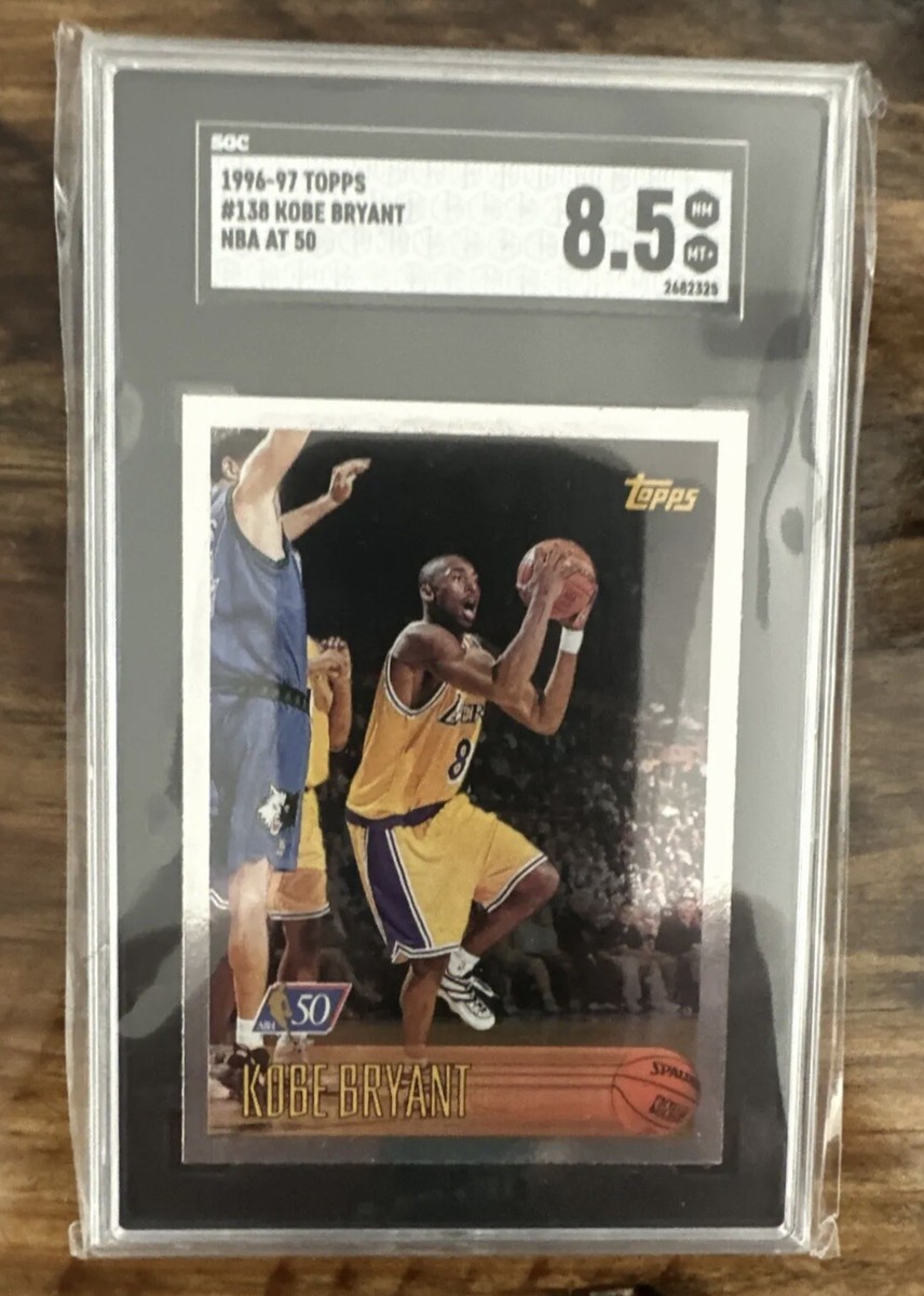 1996 KOBE BRYANT TOPPS NBA AT 50 RC #138 FOIL ROOKIE CARD LAKERS 