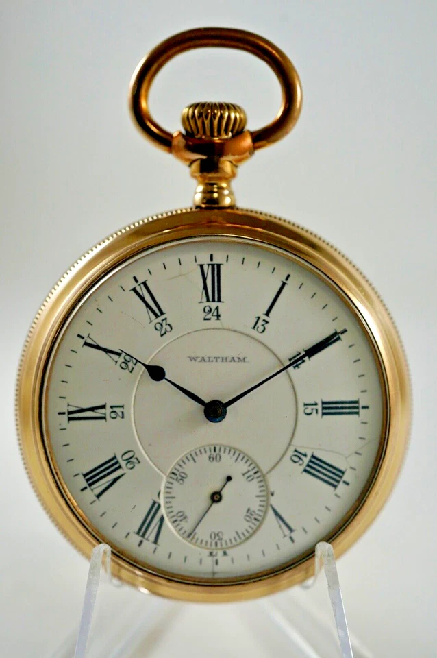 1901 Waltham Vanguard Grade Modelo 1892 21 Joias Tamanho 18 Relógio de Bolso Funciona - Imagem 3 de 4