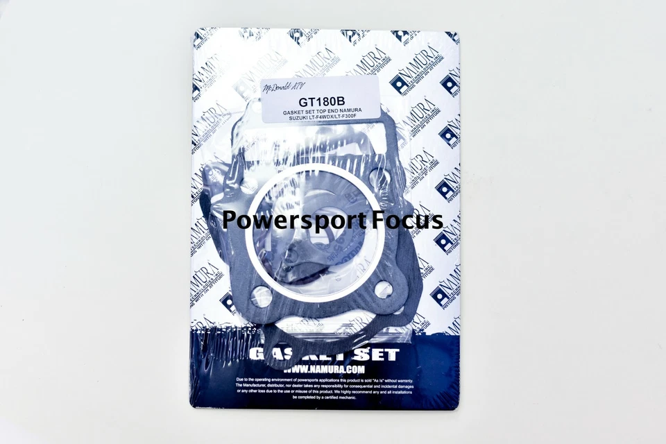 Suzuki King Quad Kingquad 300 1991-02 OEM jarra cilindro NUEVO pistón y kit de extremo superior Foto 3 de 4