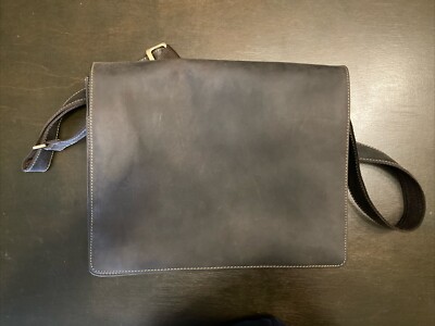 Herren Ledertasche Echtleder 35x30x9 cm Braun Neuwertig 