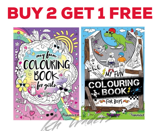 KIDS Activity Colouring Books For Boys / Girls A4 Children Colouring Books