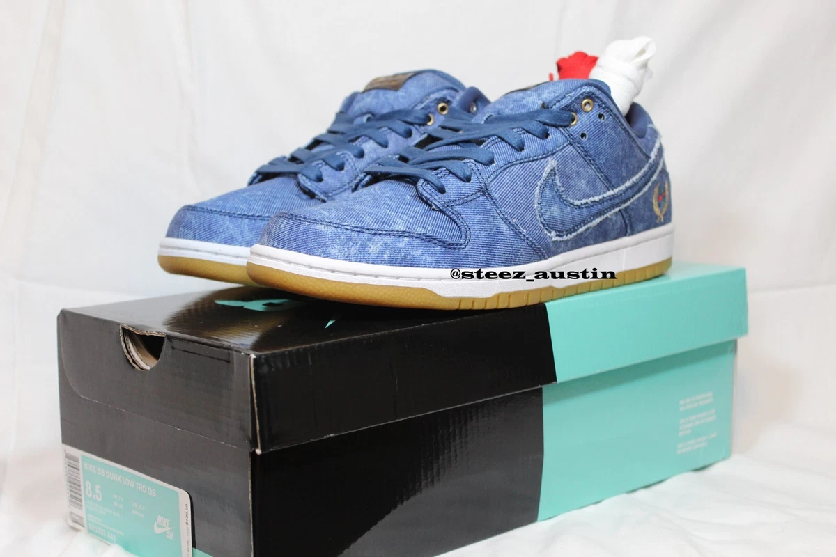 Nike SB Dunk Low TRD QS Rivals Pack East West Denim Blue 883232-441 8.5 10