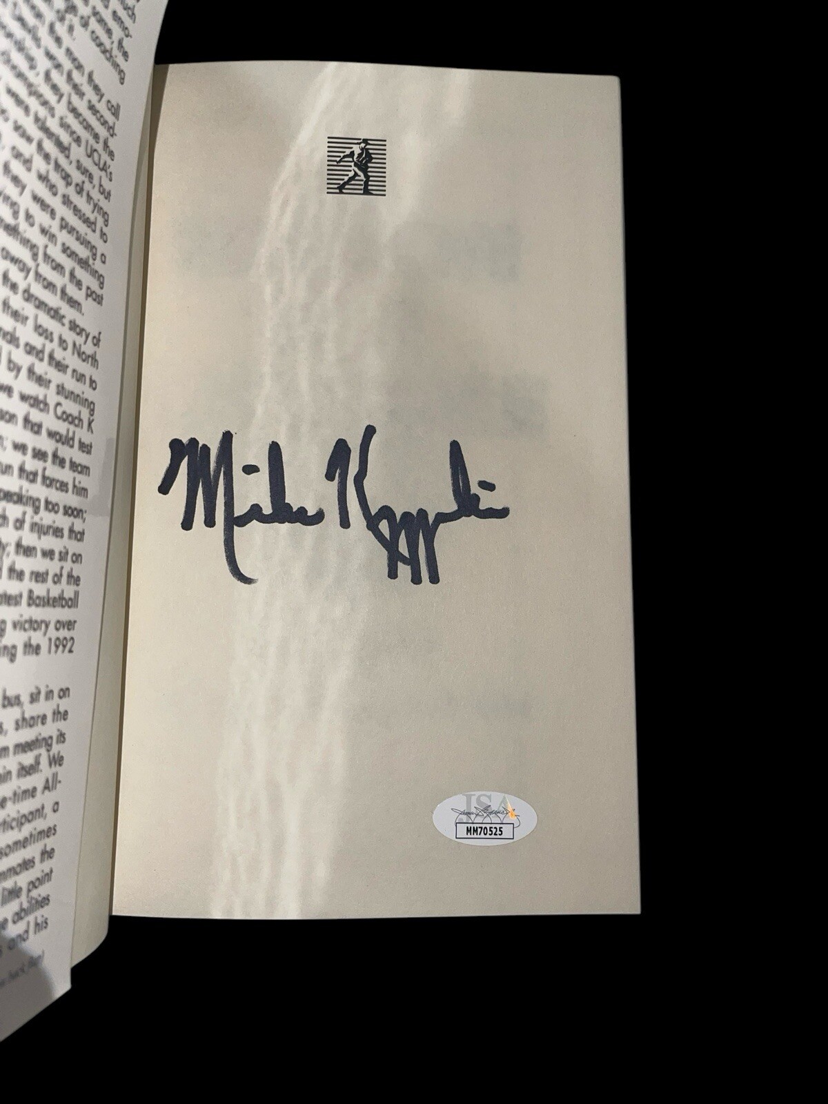 Mike Krzyzewski Autographed Signed Duke Blue Devils BOOK A Season Of A Lifetime COACH JSA 2 