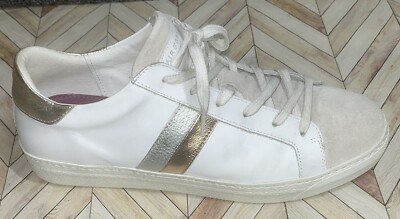 Air & Grace London White Leather / Suede Sneakers Size US 10 EU 41