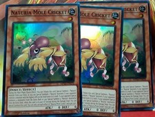 Yugioh Naturia Mole Cricket X3 Super MP23-EN170 1st Near Mint Playset