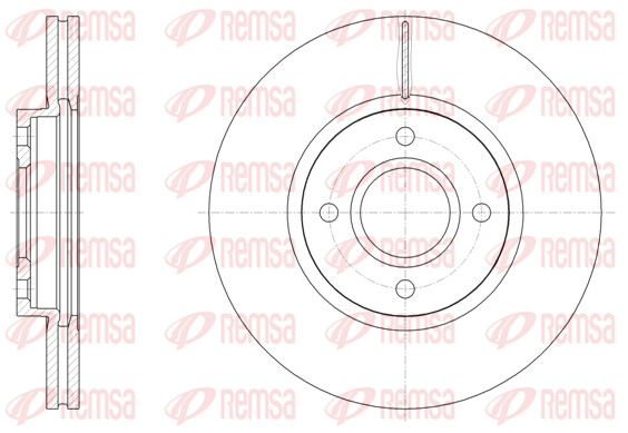 Remsa 2X Bremsscheibe Vorne Ø278 Mm FüR Ford Fiesta VI B-Max JK 1.0 Ecoboost-image