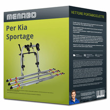 Menabo Logic 3 portabici per Kia Sportage III Tipo SL per 3 bici Nuovo